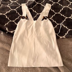 White tank with thick straps!
